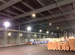 Замена освещения на складах Таможенного терминала